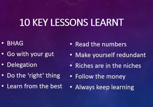 10 key business lessons